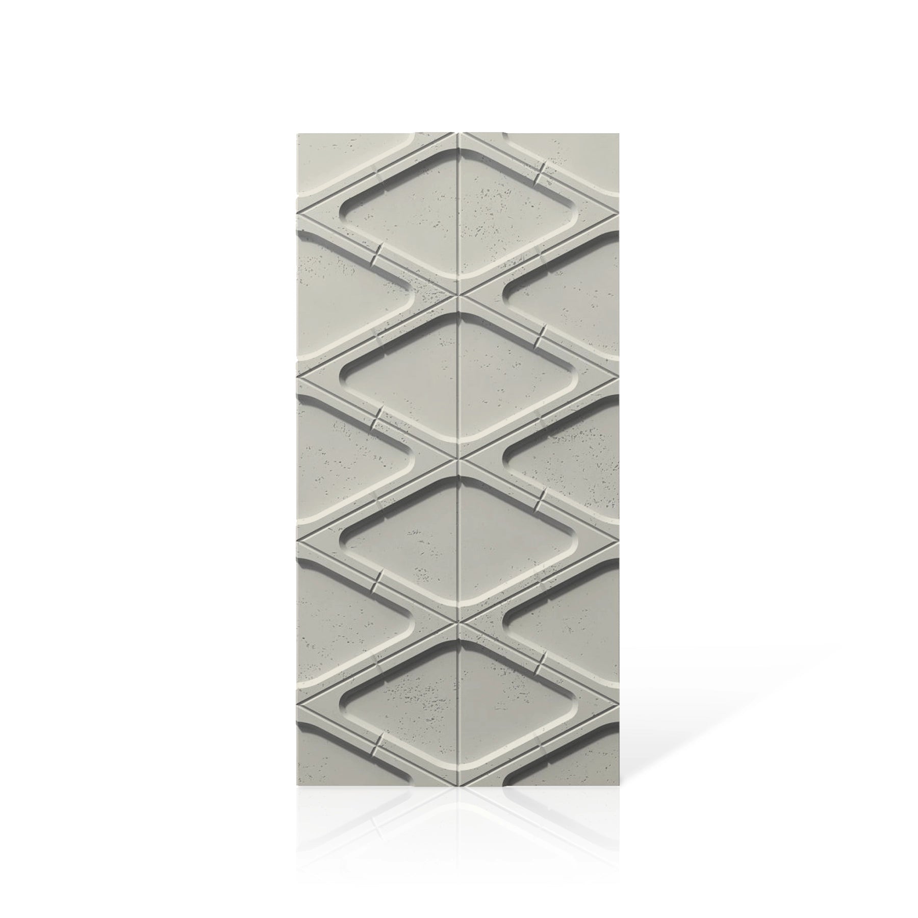 3D Concrete Wall Panels DIAMONDS colour swatch on white background DecorMania.eu